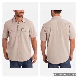 ORVIS / Men' Short Sleeve Button Down Tech Classic Collection Shirt Size L